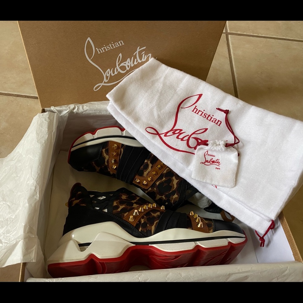 Christian Louboutin Leopard Sneakers